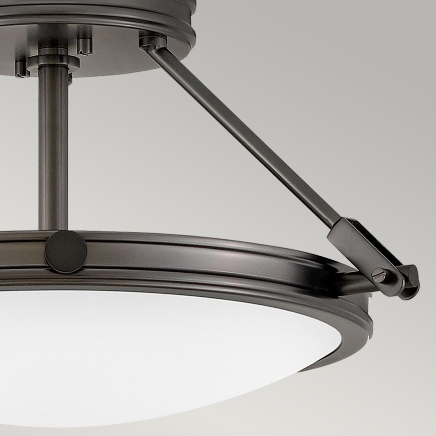 Hinkley - Lámpara de techo de superficie COLLIER 3xE14/40W/230V, Ø 41,7 cm, negra