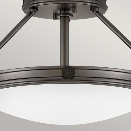 Hinkley - Lámpara de techo de superficie COLLIER 3xE14/40W/230V, Ø 41,7 cm, negra