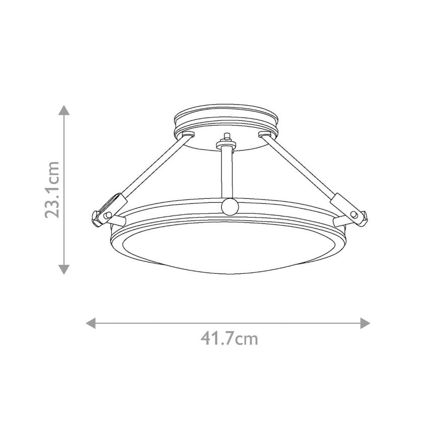 Hinkley - Lámpara de techo de superficie COLLIER 3xE14/40W/230V, Ø 41,7 cm, negra