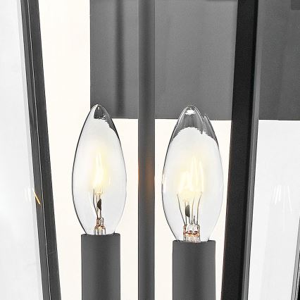 Hinkley - Aplique de exterior DAWSON 2xE14/40W/230V IP44 negro