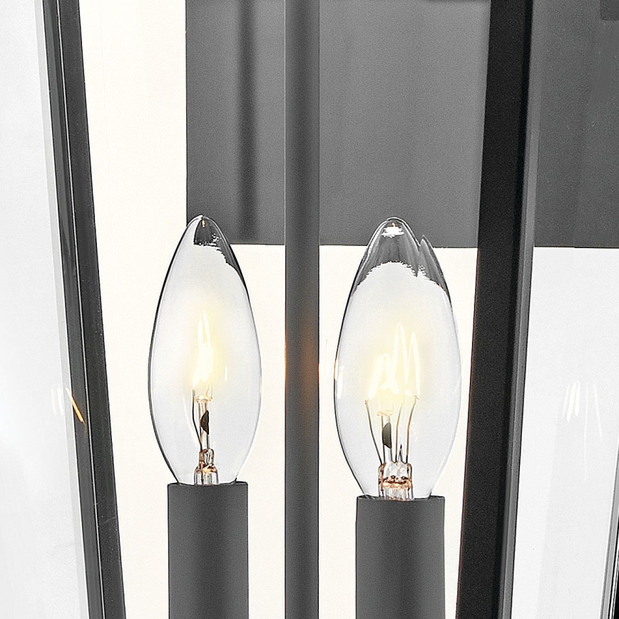 Hinkley - Aplique de exterior DAWSON 2xE14/40W/230V IP44 negro