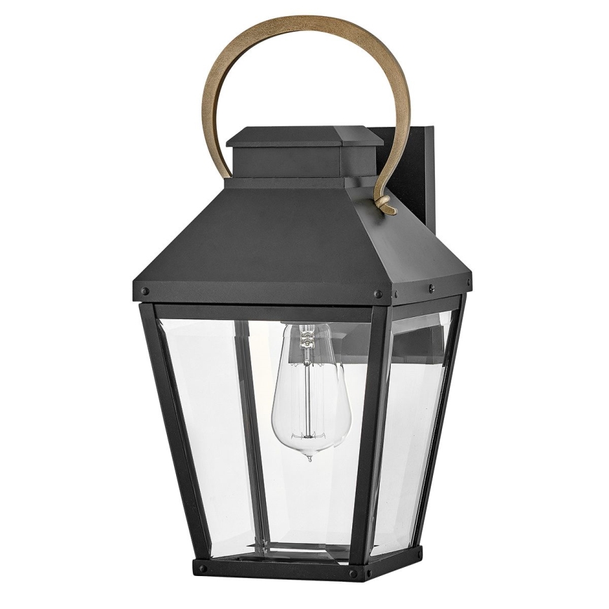 Hinkley - Aplique de exterior DAWSON 1xE27/60W/230V IP44 negro