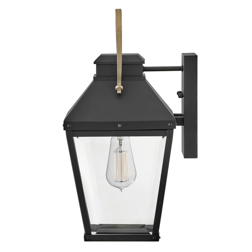 Hinkley - Aplique de exterior DAWSON 1xE27/60W/230V IP44 negro