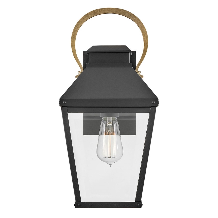 Hinkley - Aplique de exterior DAWSON 1xE27/60W/230V IP44 negro