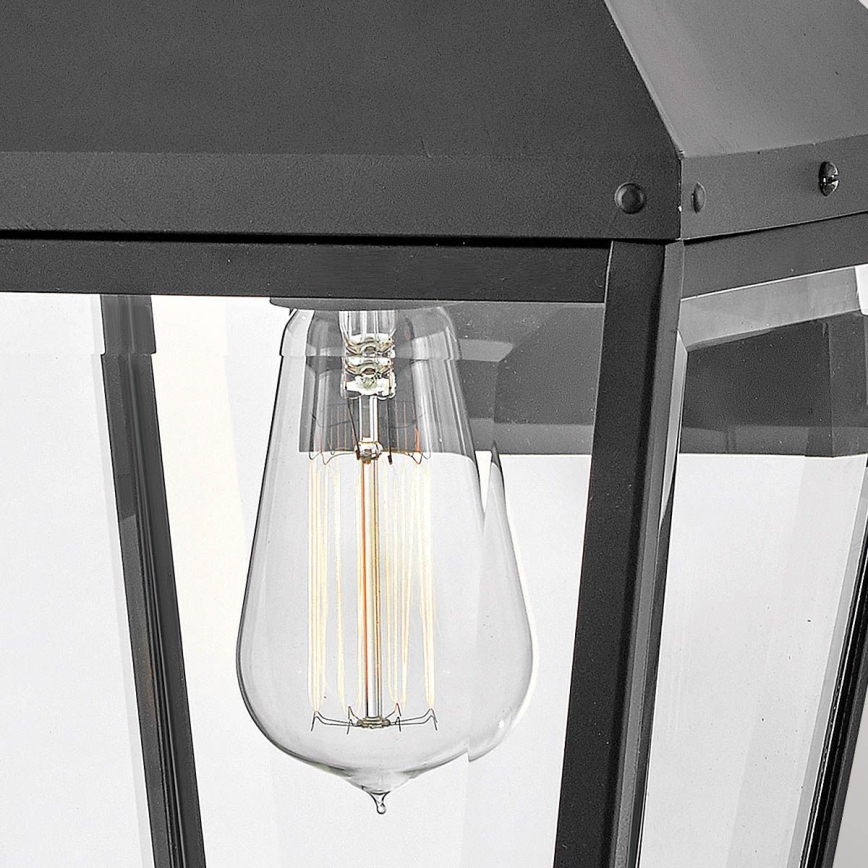 Hinkley - Aplique de exterior DAWSON 1xE27/60W/230V IP44 negro
