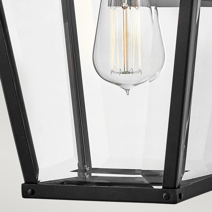 Hinkley - Aplique de exterior DAWSON 1xE27/60W/230V IP44 negro