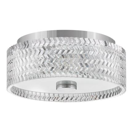 Hinkley Plafón ELLE 2xE27/60W/230V diá. 30,5 cm cromo brillante
