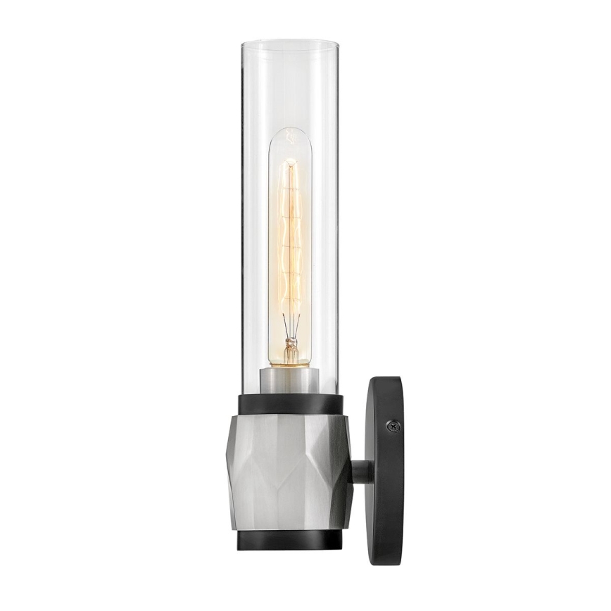Hinkley - Aplique de pared para baño ELLISON 1xE27/40W/230V IP44 negro