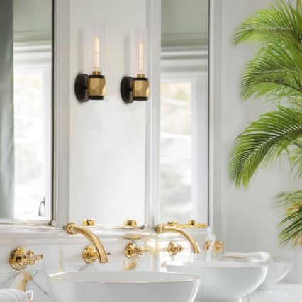 Hinkley - Aplique de baño ELLISON 1xE27/40W/230V IP44 dorado