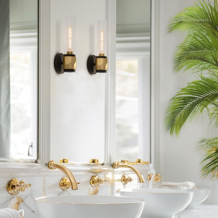 Hinkley - Aplique de baño ELLISON 1xE27/40W/230V IP44 dorado