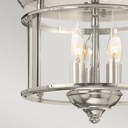 Hinkley - Plafón GENTRY 3xE14/40W/230V cromo brillante