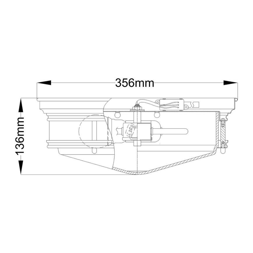 Hinkley - Plafón HADLEY 3xE27/40W/230V cromo brillante