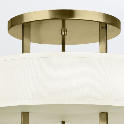 Hinkley - Lámpara de techo HAMPTON 3xE27/60W/230V Ø 50,8 cm dorada