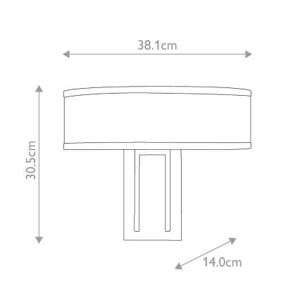 Hinkley - Aplique de pared HAMPTON 2xE14/40W/230V dorado
