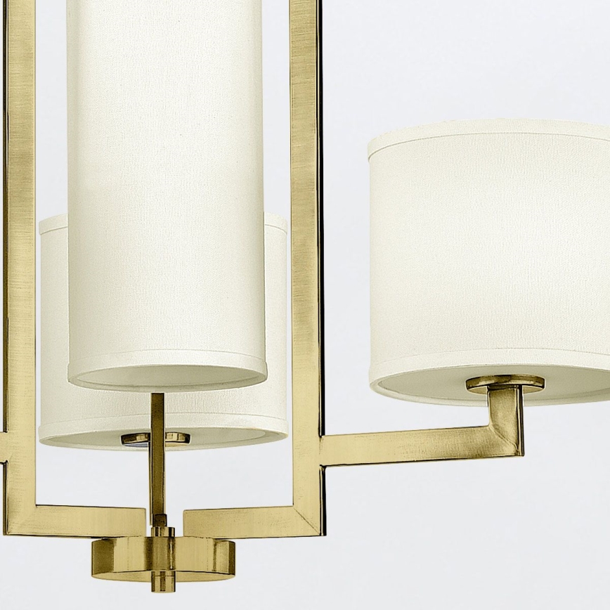 Hinkley - Lámpara colgante con cadena HAMPTON 4xE27/60W/230V dorada
