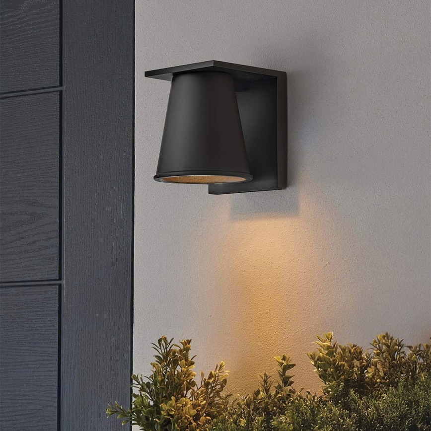 Hinkley - Aplique LED para exterior HANS 1xGU10/8W/230V IP44 negro