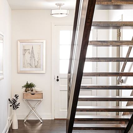 Hinkley - Lámpara de techo de superficie HARPER, 3x E27/60W/230V, cromo brillante