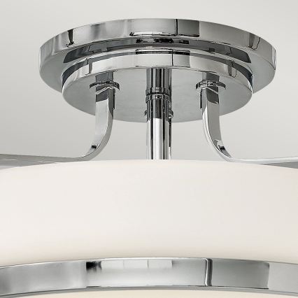 Hinkley - Lámpara de techo de superficie HARPER, 3x E27/60W/230V, cromo brillante