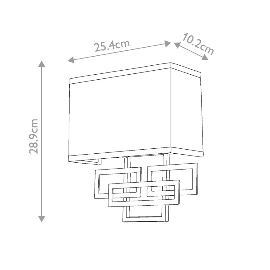 Hinkley - Aplique LANZA 2xE14/60W/230V cromo mate
