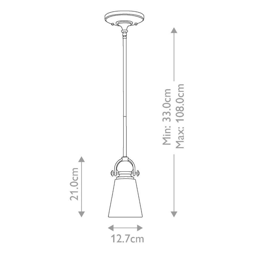 Hinkley - Lámpara colgante MAYFLOWER 1xE27/60W/230V