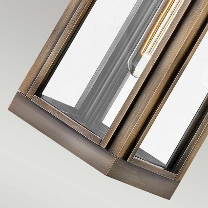 Hinkley - Aplique de pared exterior HARBOR 1xE27/60W/230V IP44 bronce