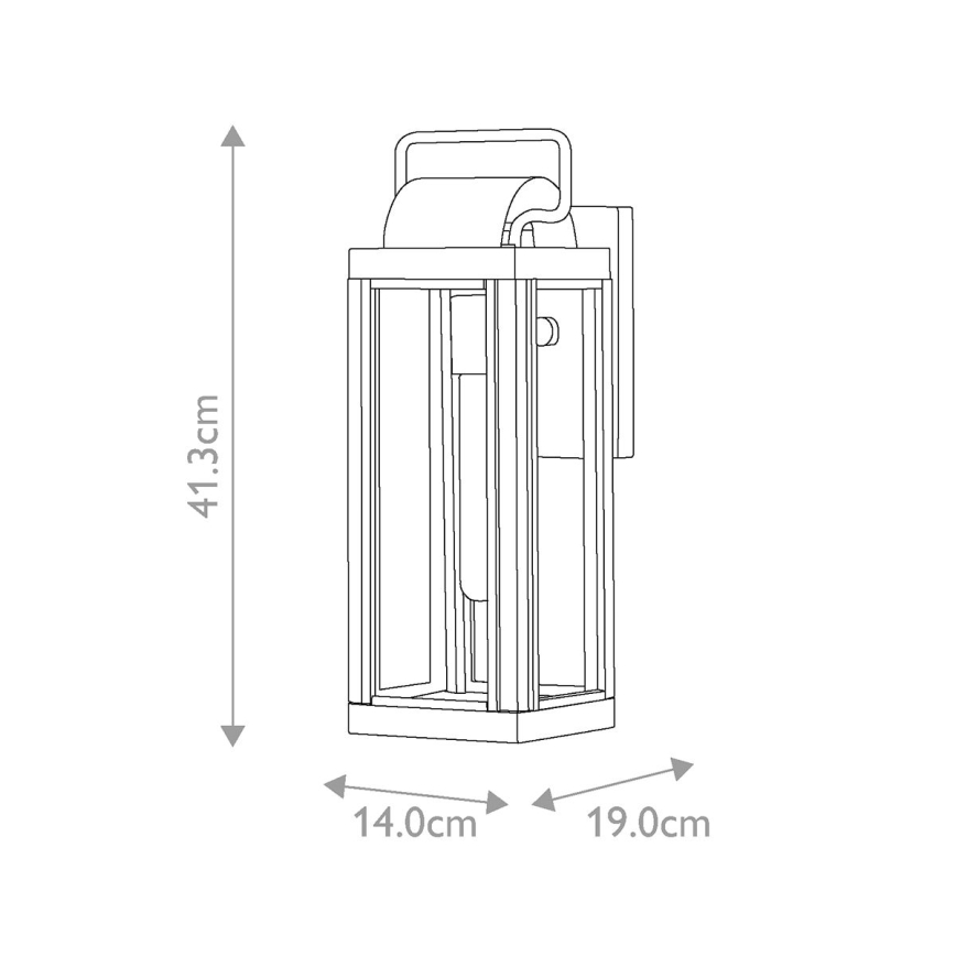 Hinkley - Aplique de pared exterior HARBOR 1xE27/60W/230V IP44 bronce