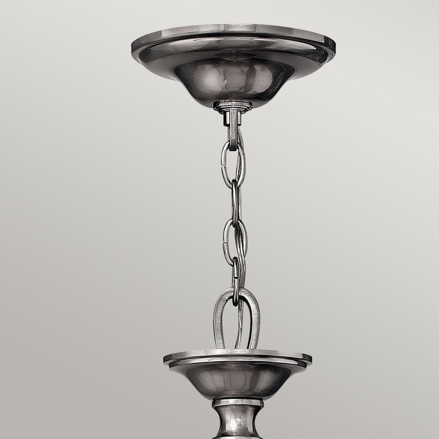 Hinkley - Lámpara colgante SUSSEX con cadena 5xE14/40W/230V cromo mate