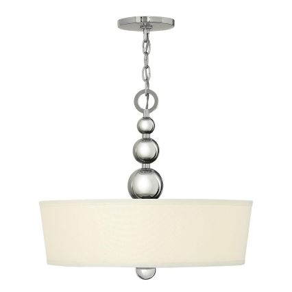 Hinkley - Lámpara colgante con cadena ZELDA 3xE27/60W/230V cromo brillante