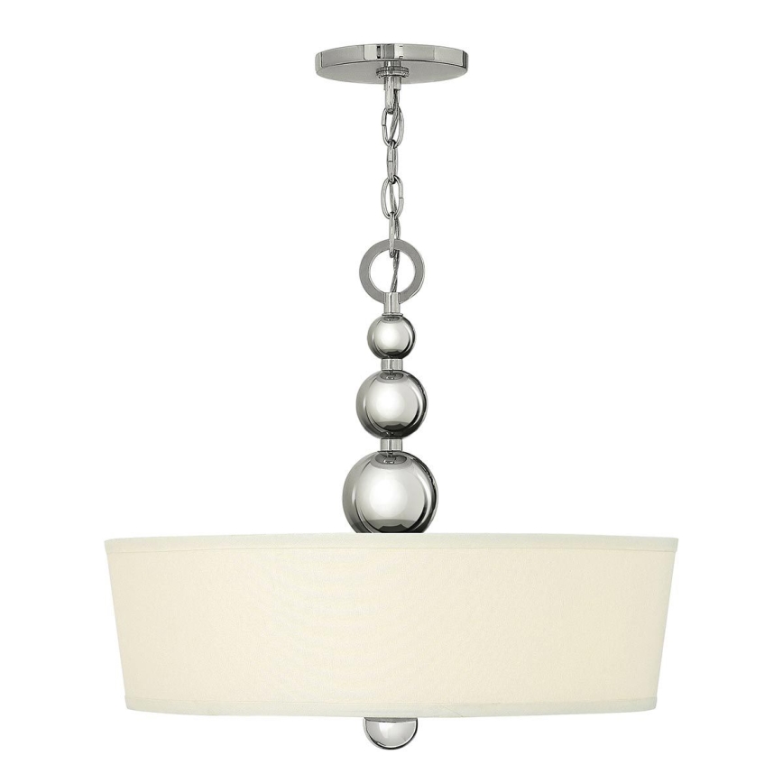 Hinkley - Lámpara colgante con cadena ZELDA 3xE27/60W/230V cromo brillante