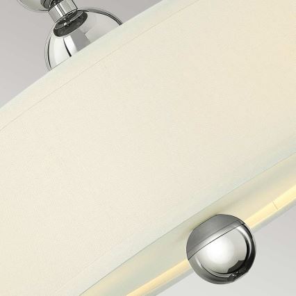 Hinkley - Lámpara de techo de superficie ZELDA 3xE27/60W/230V cromo brillante