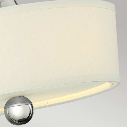 Hinkley - Lámpara de techo de superficie ZELDA 3xE27/60W/230V cromo brillante