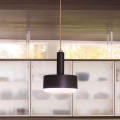 Hinkley - Lámpara colgante con barra CEDRIC 2xE27/60W/230V Ø 33 cm oro/negro