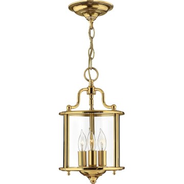 Hinkley - Lámpara colgante con cadena GENTRY 3xE14/60W/230V dorada