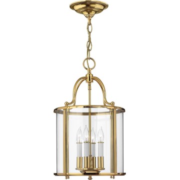 Hinkley - Lámpara colgante con cadena GENTRY 4xE14/60W/230V dorada