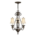 Hinkley - Lámpara colgante con cadena PLANTATION 4xE14/40W/230V bronce