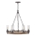 Hinkley - Lámpara colgante con cadena SAWYER 6xE14/40W/230V marrón