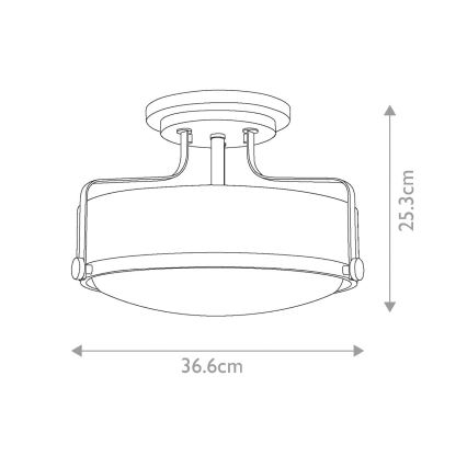 Hinkley - Lámpara de techo HARPER 3xE27/60W/230V