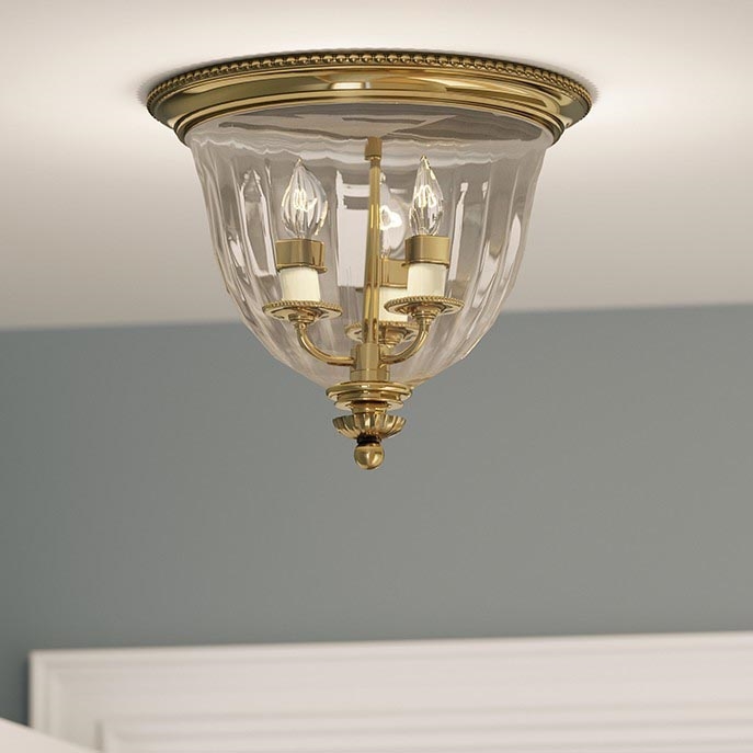 Hinkley - Plafón CAMBRIDGE 3xE14/60W/230V dorado