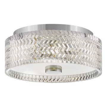 Hinkley Plafón ELLE 2xE27/60W/230V diá. 30,5 cm cromo brillante