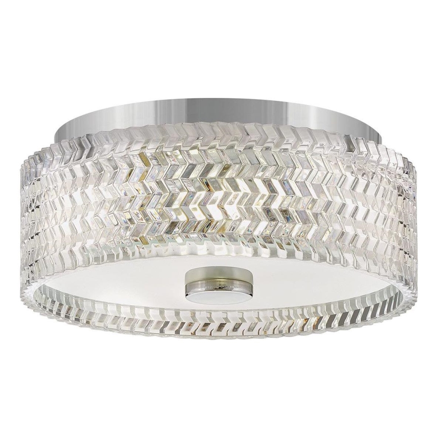 Hinkley Plafón ELLE 2xE27/60W/230V diá. 30,5 cm cromo brillante