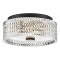 Hinkley - Plafón ELLE 2xE27/60W/230V diá. 30,5 cm negro