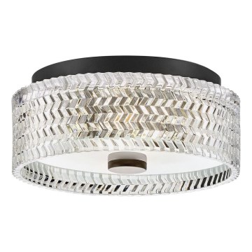 Hinkley - Plafón ELLE 2xE27/60W/230V diá. 30,5 cm negro