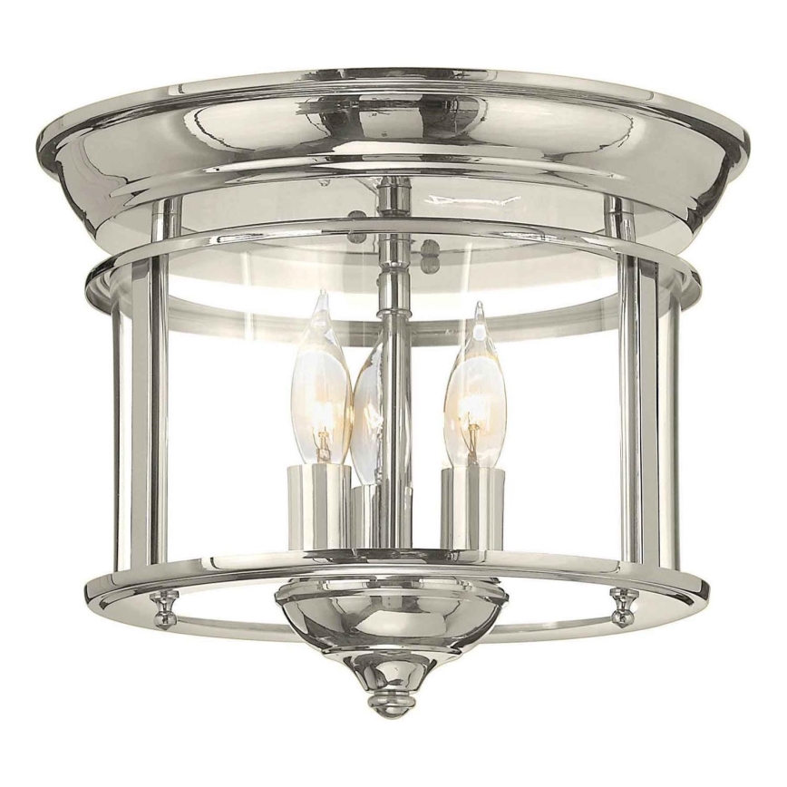 Hinkley - Plafón GENTRY 3xE14/40W/230V cromo brillante
