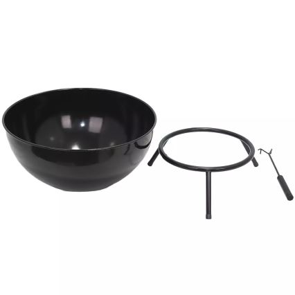 Horno portátil para madera 57x30 cm negro