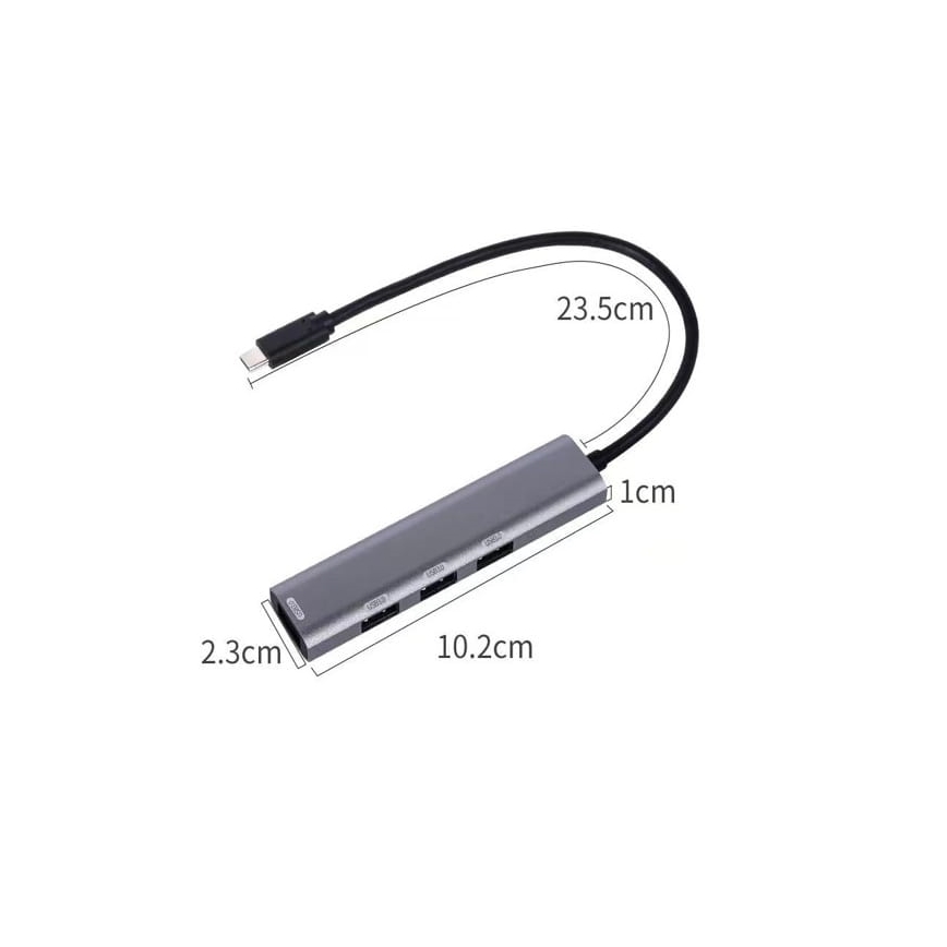 Hub USB-C 4 en 1 con Power Delivery de 100 W