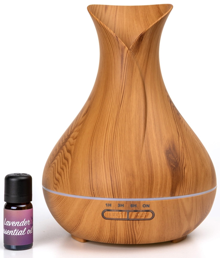 Humidificador e ionizador de aire LED RGB 400 ml