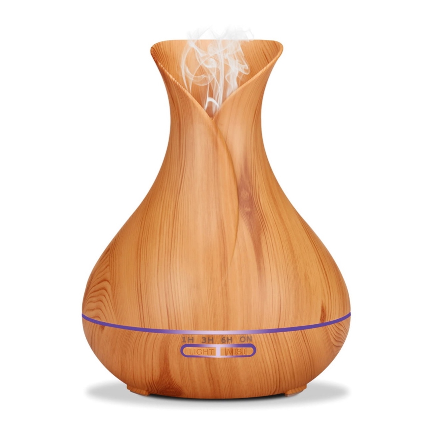 Humidificador e ionizador de aire LED RGB 400 ml