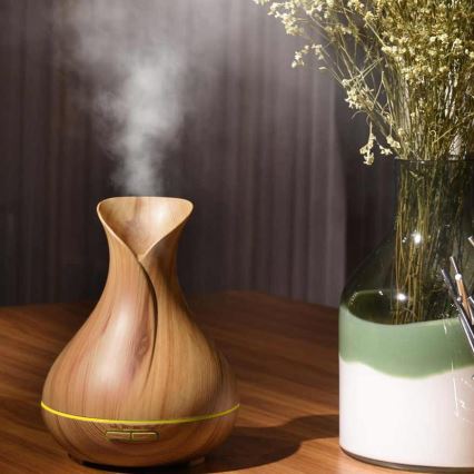 Humidificador e ionizador de aire LED RGB 400 ml