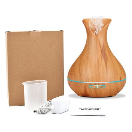 Humidificador e ionizador de aire LED RGB 400 ml