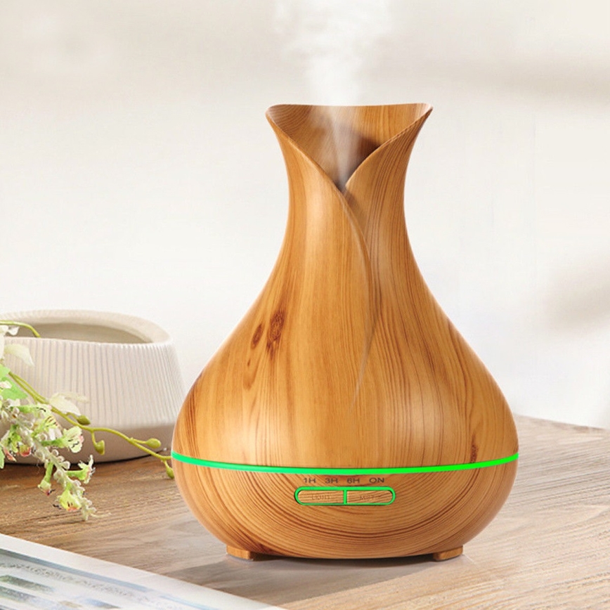 Humidificador e ionizador de aire LED RGB 400 ml